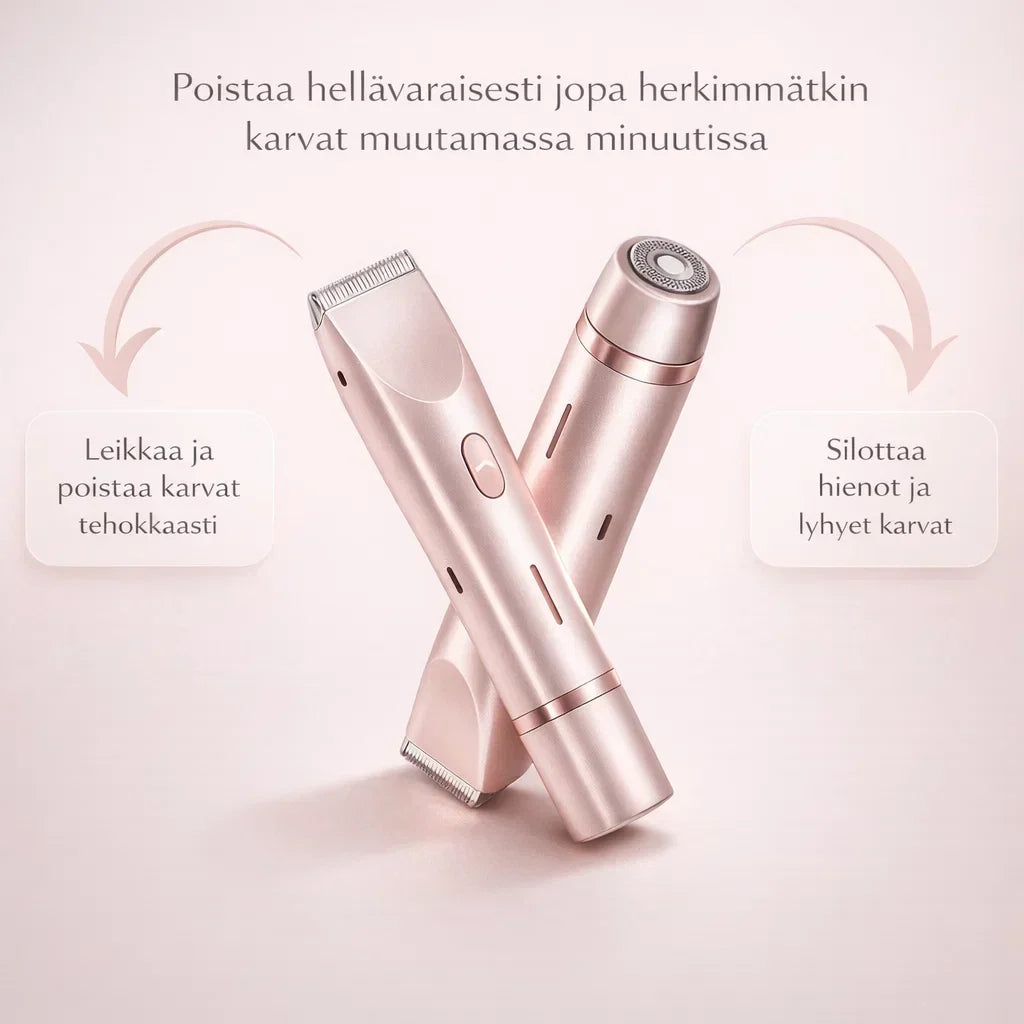 SilvaTrim – 2-in-1 karvanpoistaja sileään ihoon