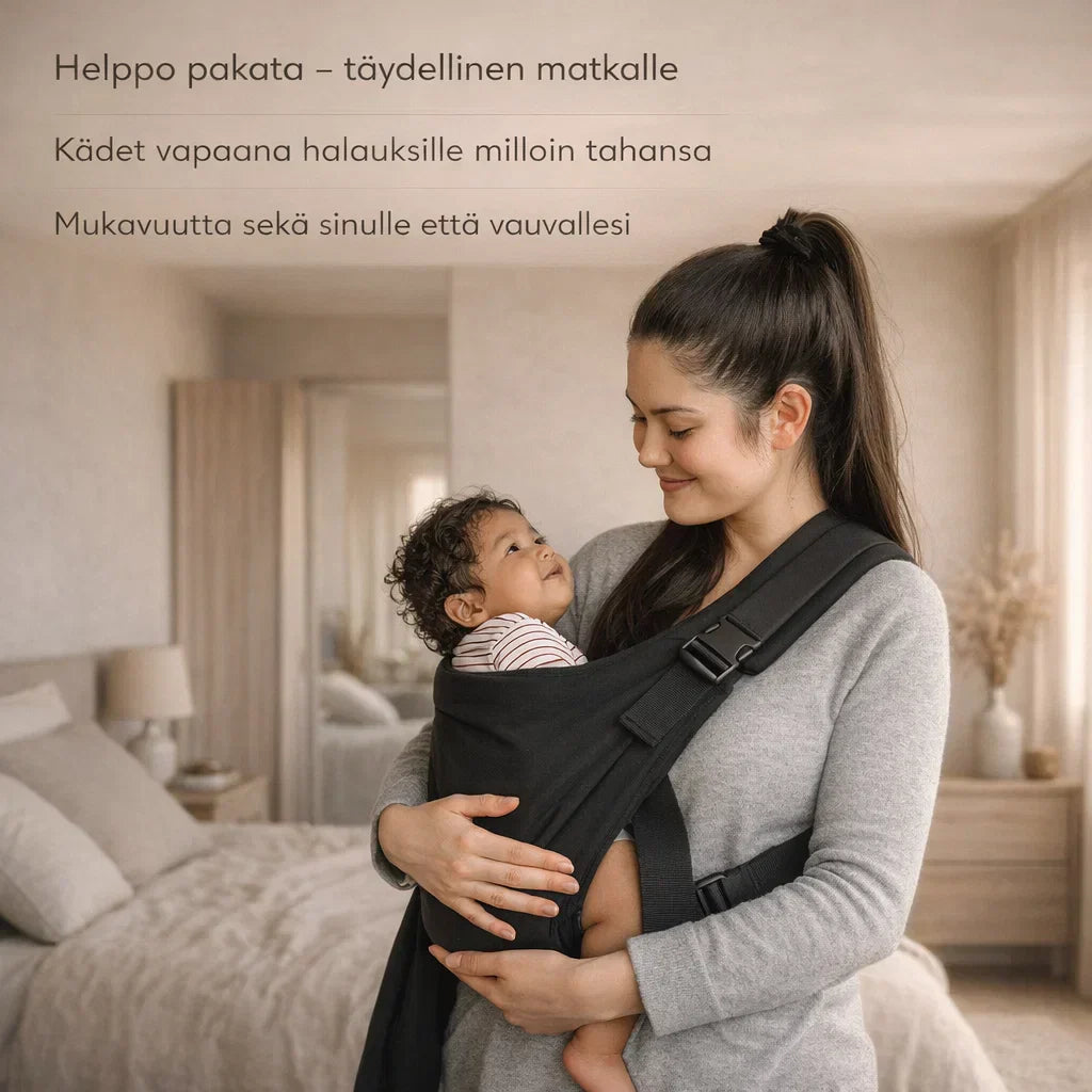 LähiKanto – Kevyt kantohihna vauvan kantamiseen