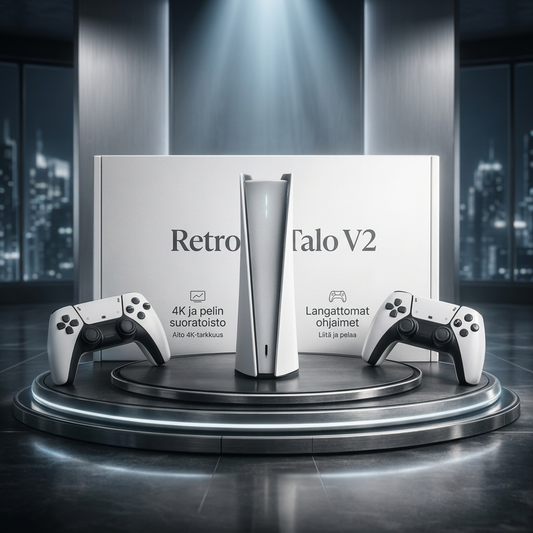 RetroTalo V2 – Yhdistä televisioon ja pelaa heti