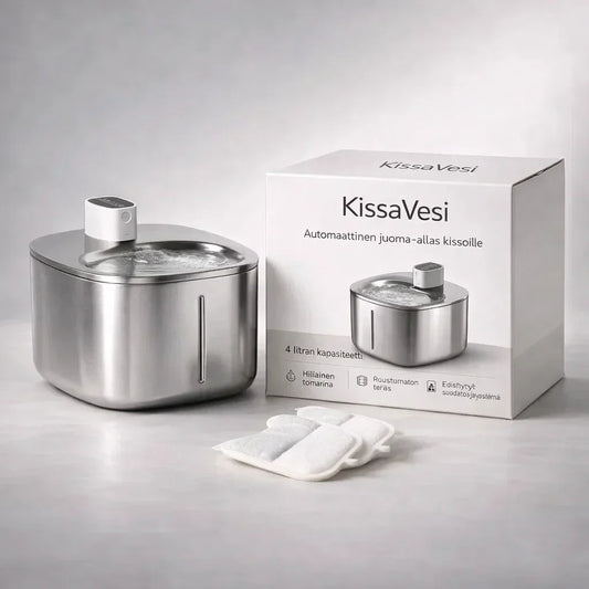 KissaVesi – Hiljainen 4L juoma-automaatti kissoille