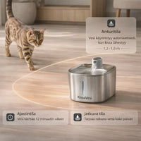 KissaVesi – Hiljainen 4L juoma-automaatti kissoille